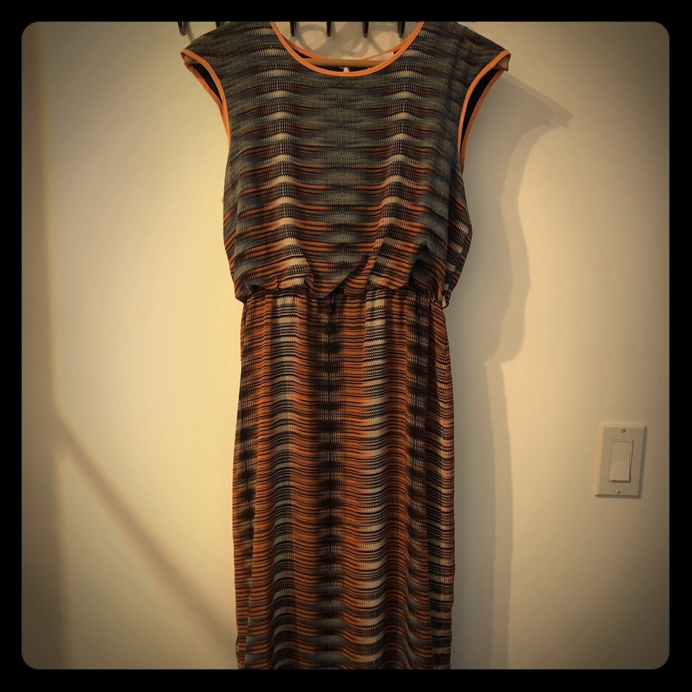 NWOT silk, lined maxi dress from Anthropologie